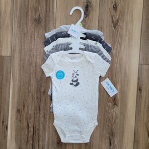 Carter's Baby 5 Piece Panda Onesies Set, 3M - NWT